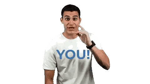 Man Wearing You T-Shirt Sticker
