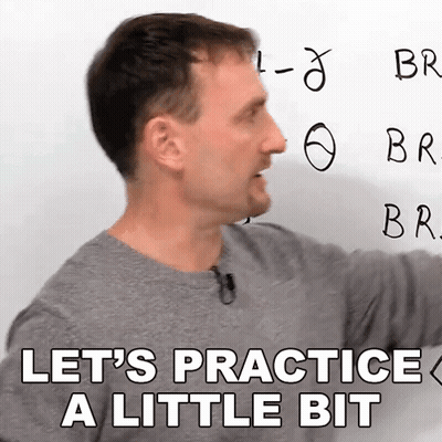 Man White Board Let's Practice A Little Bit GIF