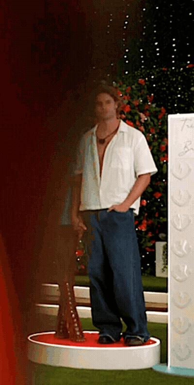 Man White Shirt Blue Jeans I Love You GIF
