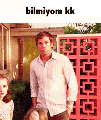 Man White Shirt Pink Fence Bilmiyom Kk GIF