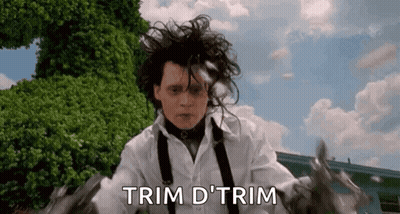 Man White Shirt Suspenders Scissors Saying Trim D Trim GIF