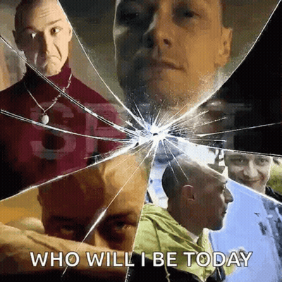 Man Who Will I Be Today Collage GIF