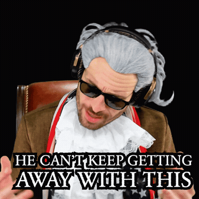 Man Wig Sunglasses Cant Keep Getting Away GIF