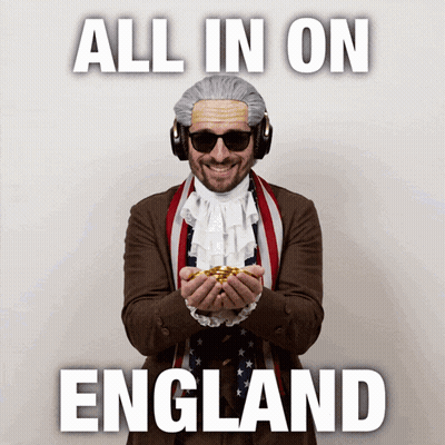Man Wig Sunglasses Gold All in on England
