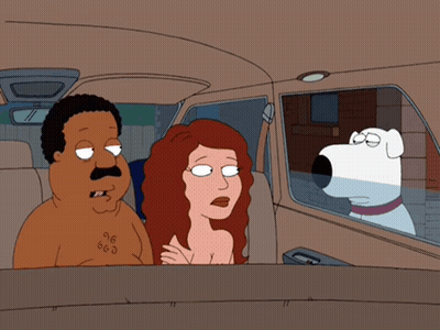 Man With 666 Tattoo Sits Next To Woman And Dog In Car GIF