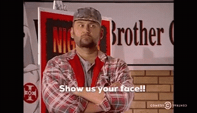 Man With Arms Crossed In Front Of Brother Sign GIF