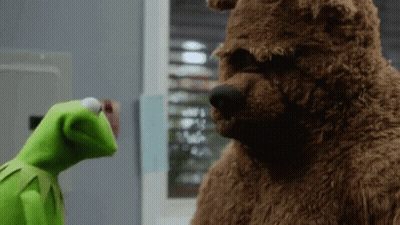 Man With Arms Crossed In Grey Vest GIF