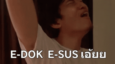 Man With Arms Outstretched And E-Dok E-Sus GIF