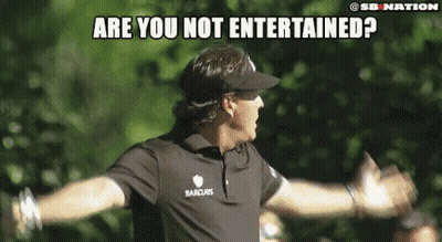 Man With Arms Outstretched Are You Not Entertained GIF
