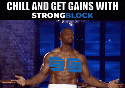 Man With Arms Outstretched Chill Get Gains Strongblock