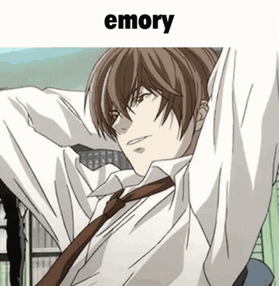 Man With Arms Outstretched Saying Emory GIF