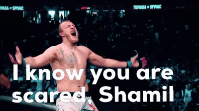 Man With Arms Outstretched Saying I Know You Are Scared Shamil GIF