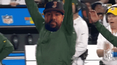 Man With Arms Up And Fox NFL Logo GIF