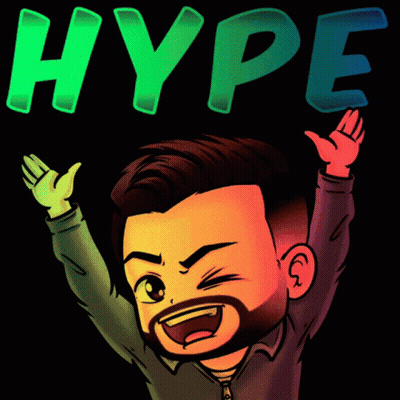 Man With Arms Up And Hype GIF