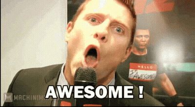 Man With Awesome Name Tag GIF