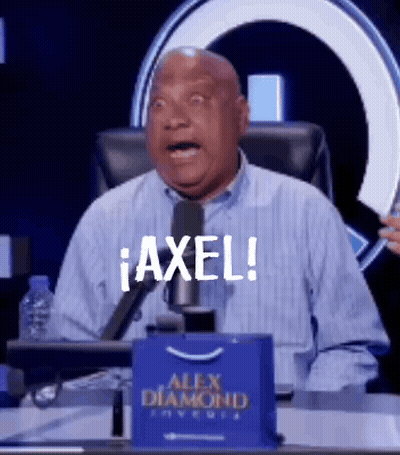 Man With Axel On Face At Microphone GIF