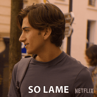 Man With Backpack Says So Lame GIF