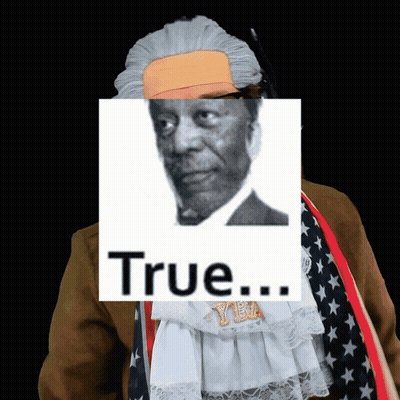 Man With Bandage Behind True Sign GIF