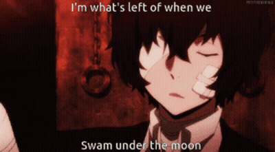 Man With Bandage I'm What's Left Of When We Swam Under The Moon GIF