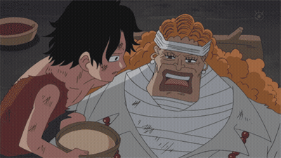 Man With Bandage On Head Talking To Boy GIF