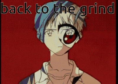 Man With Bandage Saying Back To The Grind GIF