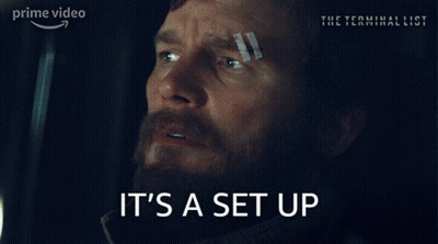 Man With Bandage Saying It's A Set Up GIF