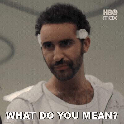 Man With Bandage Says What Do You Mean GIF
