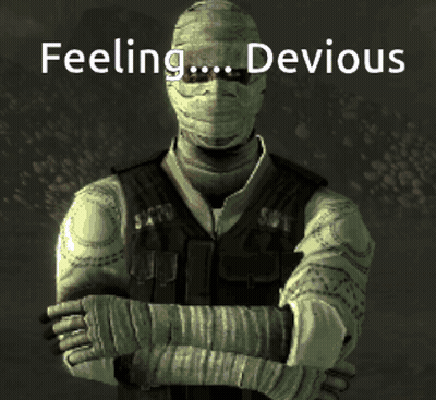 Man With Bandaged Face Arms Crossed Feeling Devious GIF