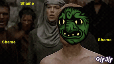 Man With Bandana And Life Dark Words GIF