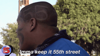 Man With Bandana And Number 55 On Head GIF