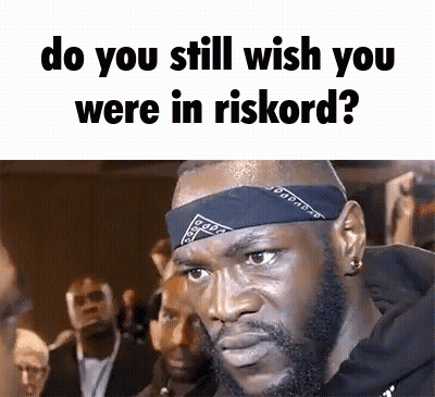Man With Bandana Asking Do You Still Wish You Were In Riskord GIF
