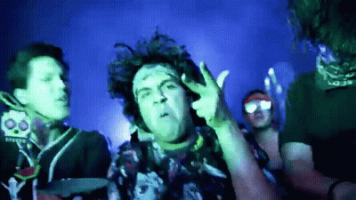 Man With Bandana Making Peace Sign GIF