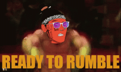 Man With Bandana Ready To Rumble GIF