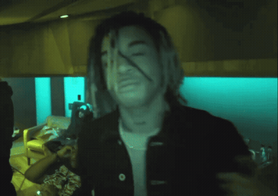 Man With Bandana Saying 000000 GIF