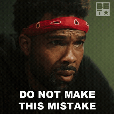 Man With Bandana Saying Do Not Make Mistake GIF