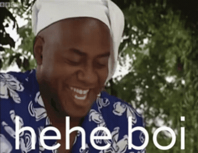 Man With Bandana Saying Hehe Boi GIF