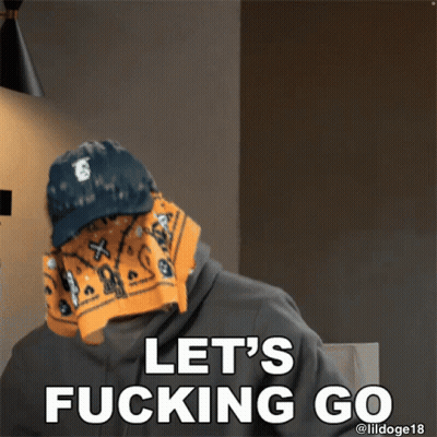 Man With Bandana Says Let's Fucking Go GIF