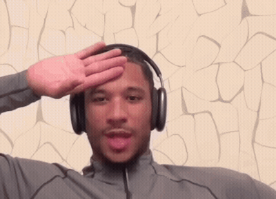 Man With Basketball Headband GIF
