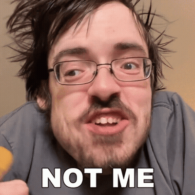 Man With Beard And Bandana Saying God Decided Not Me GIF
