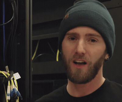Man With Beard And Beanie Saying Gross GIF