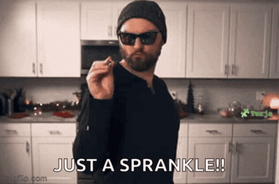 Man With Beard And Beanie Saying Just A Sprankle GIF