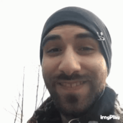 Man With Beard And Beanie Smiling GIF