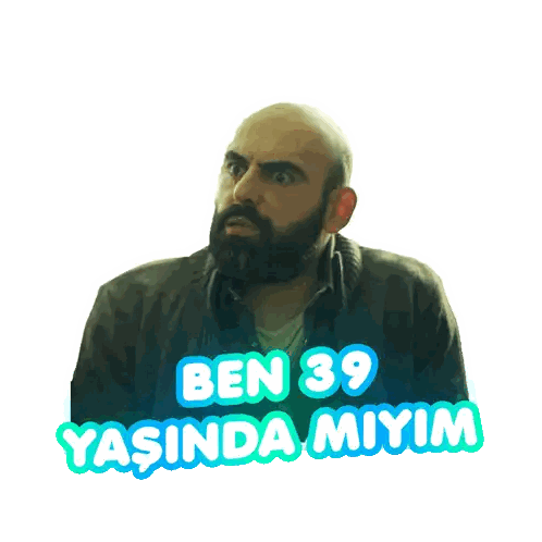 Man With Beard And Ben 39 Yasinda Miyim Sticker