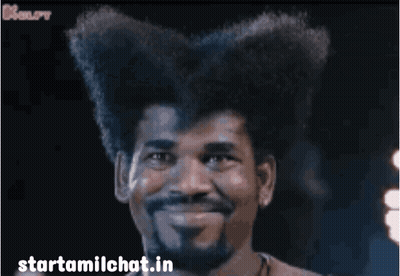Man With Beard and Big Afro Smiling starttamilchat.in