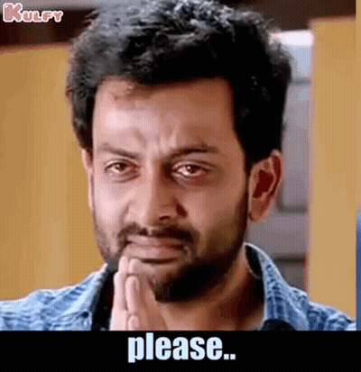 Man With Beard And Black Eye Saying Please GIF