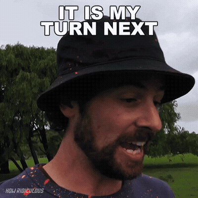 Man With Beard And Black Hat It Is My Turn Next GIF