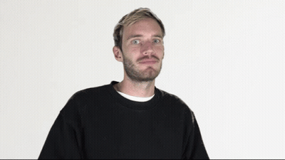 Man With Beard And Blonde Hair In Black Sweater GIF