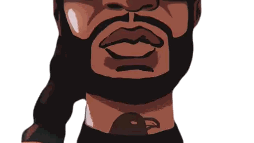 Man With Beard And Chest Tattoo Sticker