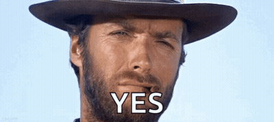 Man With Beard And Cowboy Hat Says Yes GIF