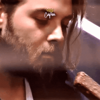 Man With Beard And Crown Saying Capon GIF